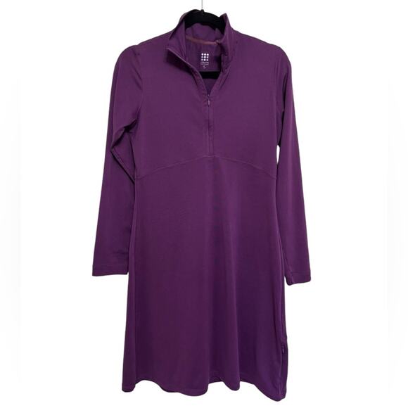 Title Nine Half Zip Active Dream Dress in Purple - Size S - Picture 1 of 6